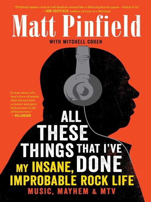 Title details for All These Things That I've Done by Matt Pinfield - Wait list